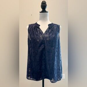 Simply Vera Vera Wang Womens Sleeveless Blouse Top.